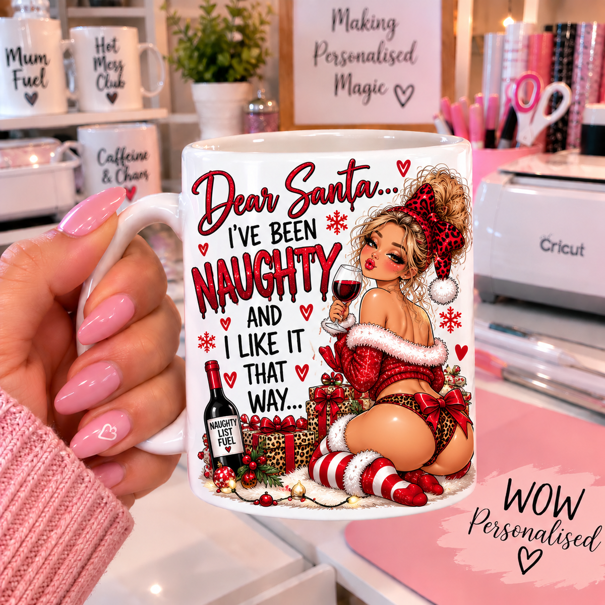 Dear Santa Iโve Been Naughty Christmas Mug | Funny Cheeky 11oz Gift