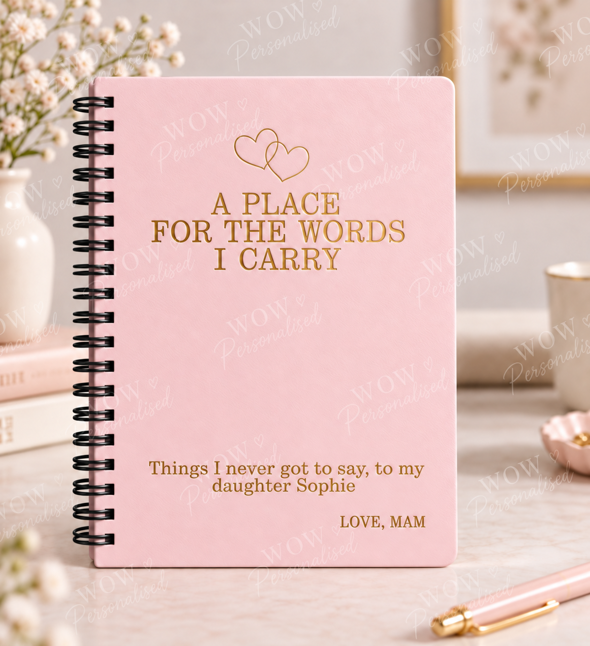 Personalised “A Place for the Words I Carry” Memory Notebook – Gift for Daughter