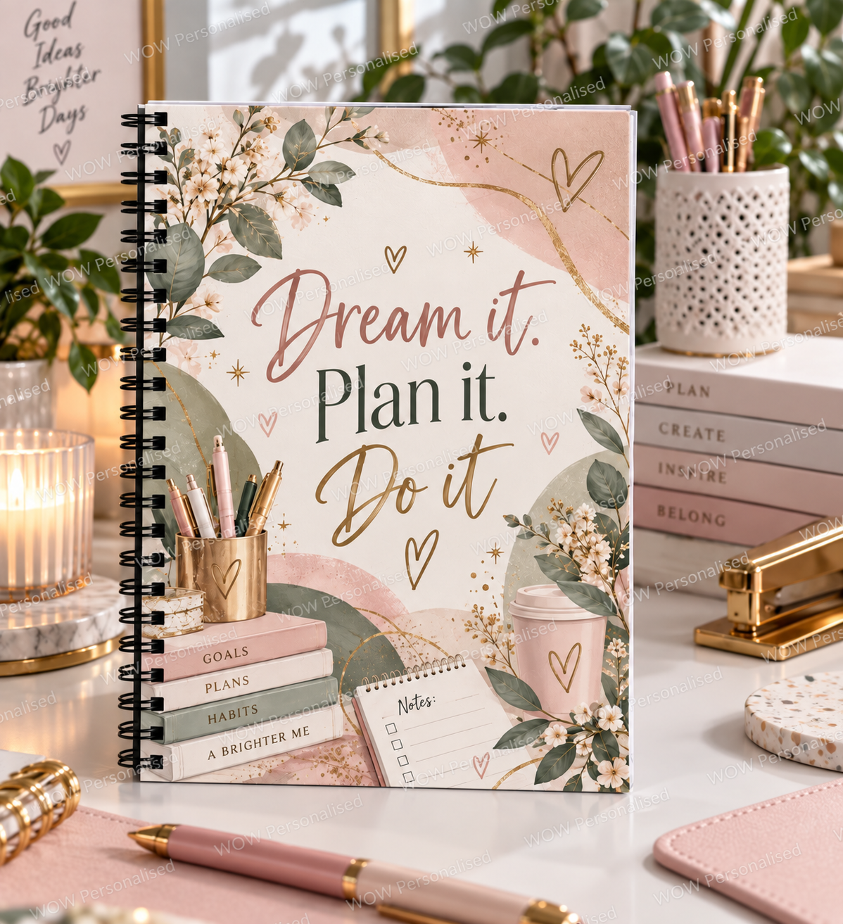 Dream It Plan It Do It A4 Notebook | Motivational Planner & Journal