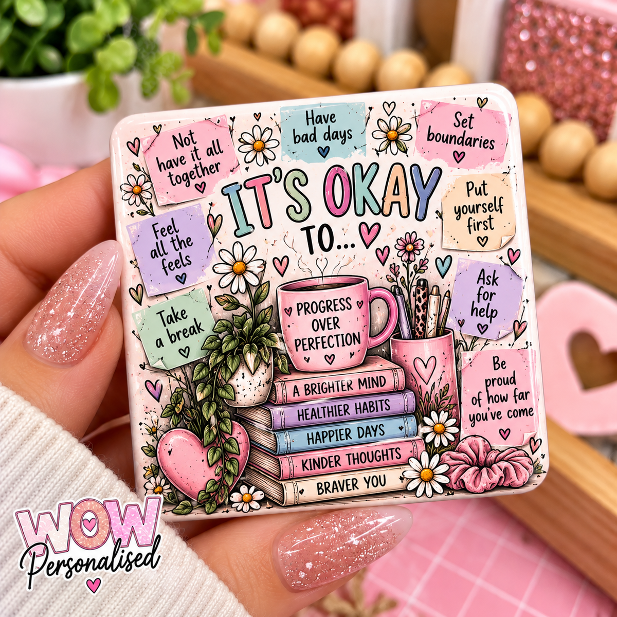 It's Okay To Not Be Okay – Mental Health Fridge Magnet