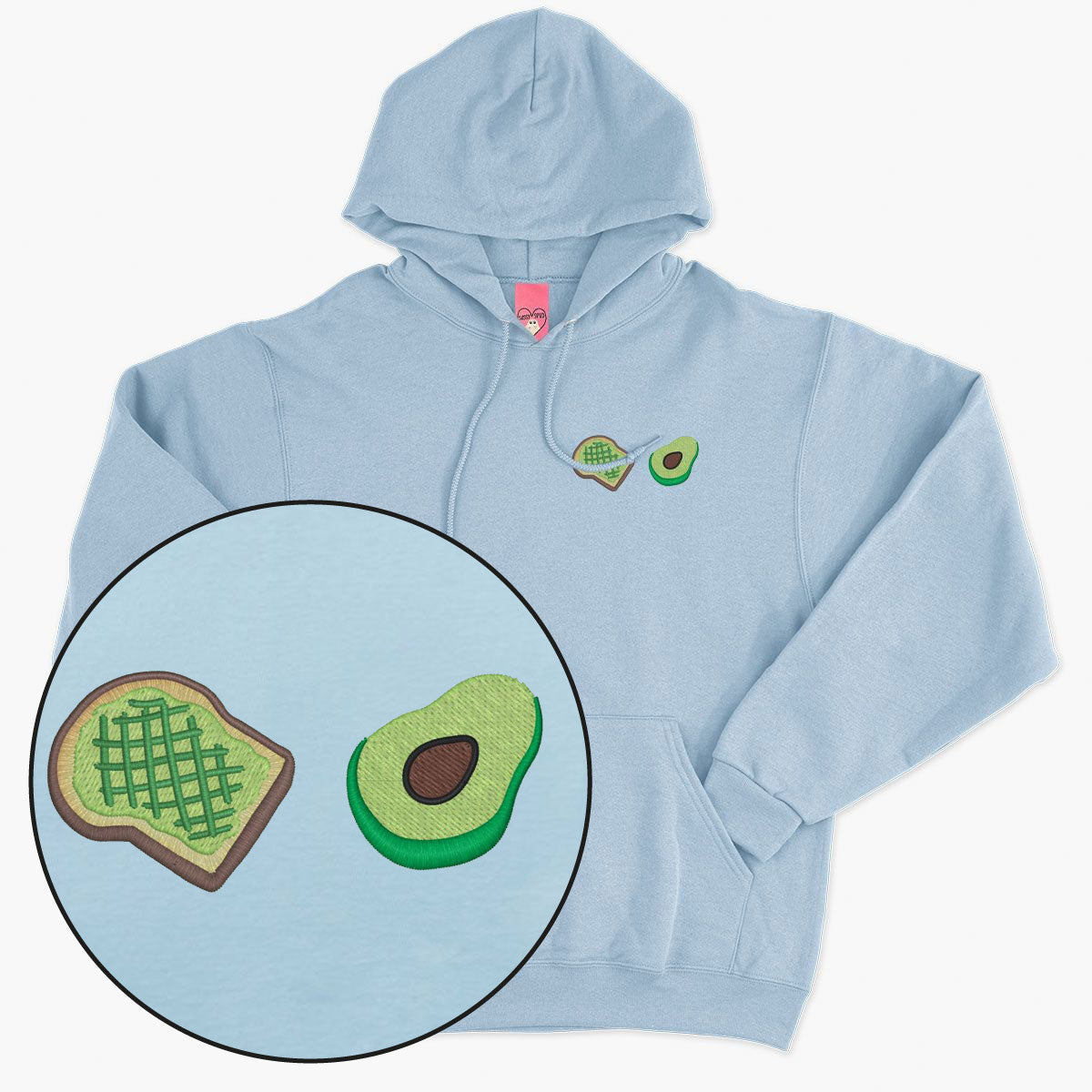Avocado Toast Embroidered Hoodie (Unisex)