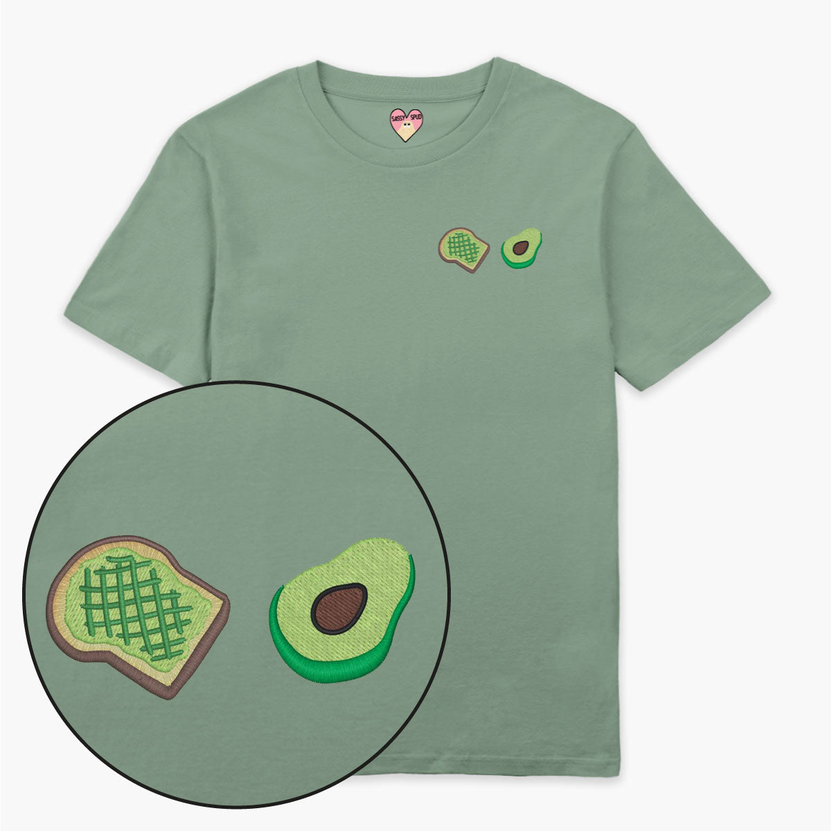 Avocado Toast Embroidered T-Shirt (Unisex)