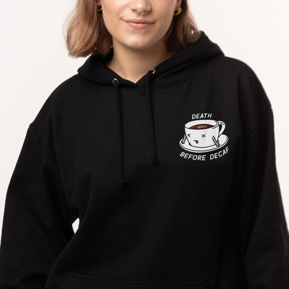 Death Before Decaf Hoodie (Unisex)