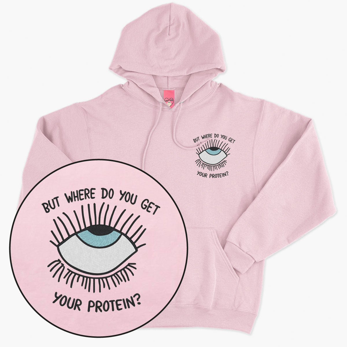 Eyeroll Embroidered Hoodie (Unisex)