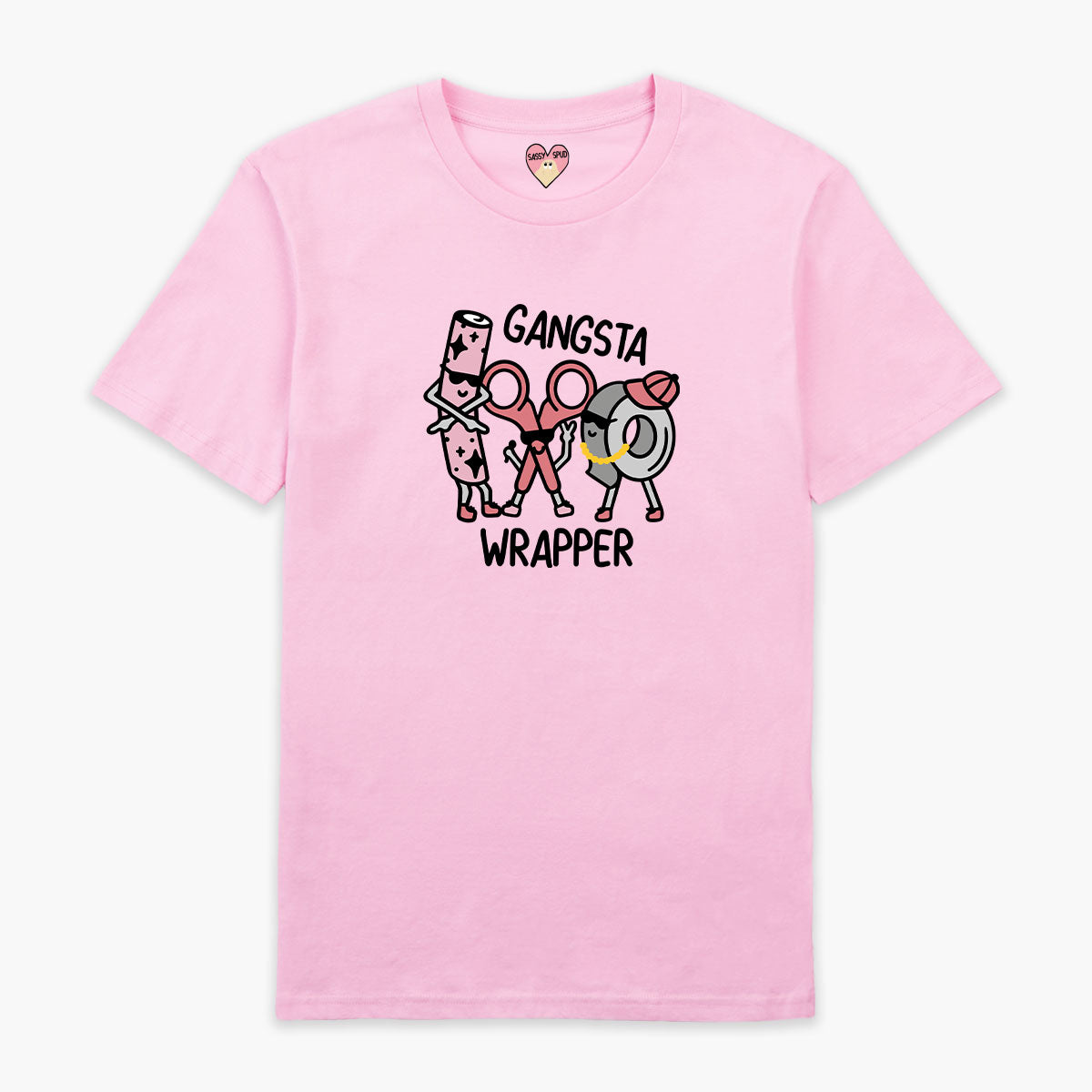 Gangster Wrapper Christmas T-Shirt (Unisex)