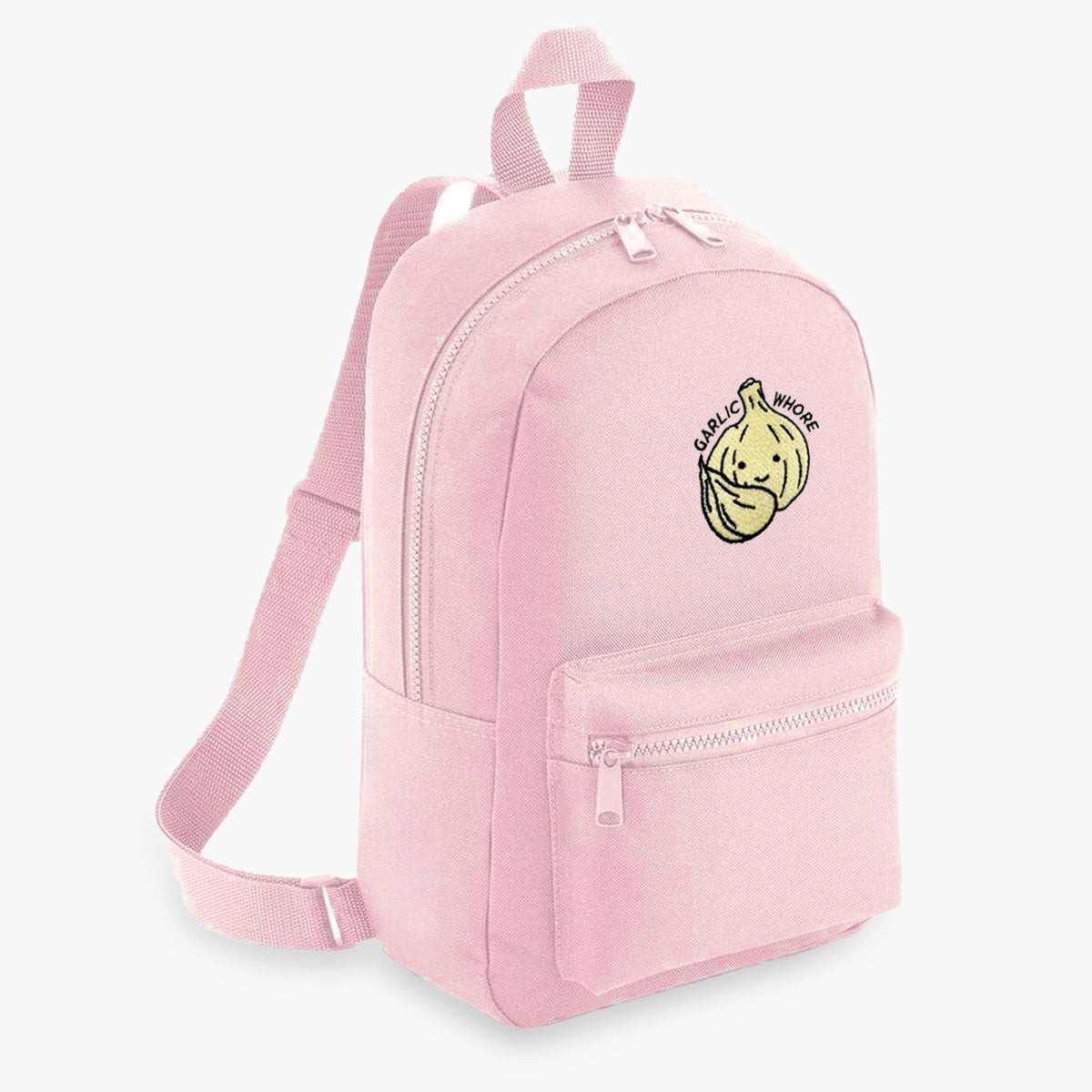 Garlic Whore Embroidered Mini Backpack
