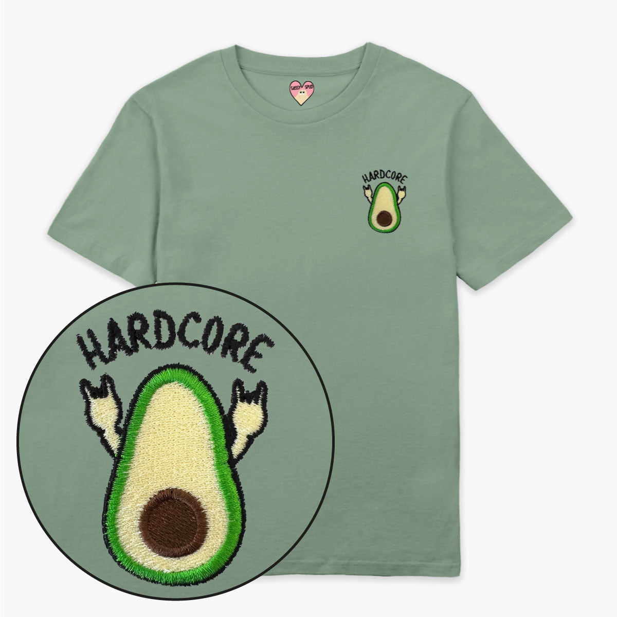 Hardcore Embroidered T-Shirt (Unisex)