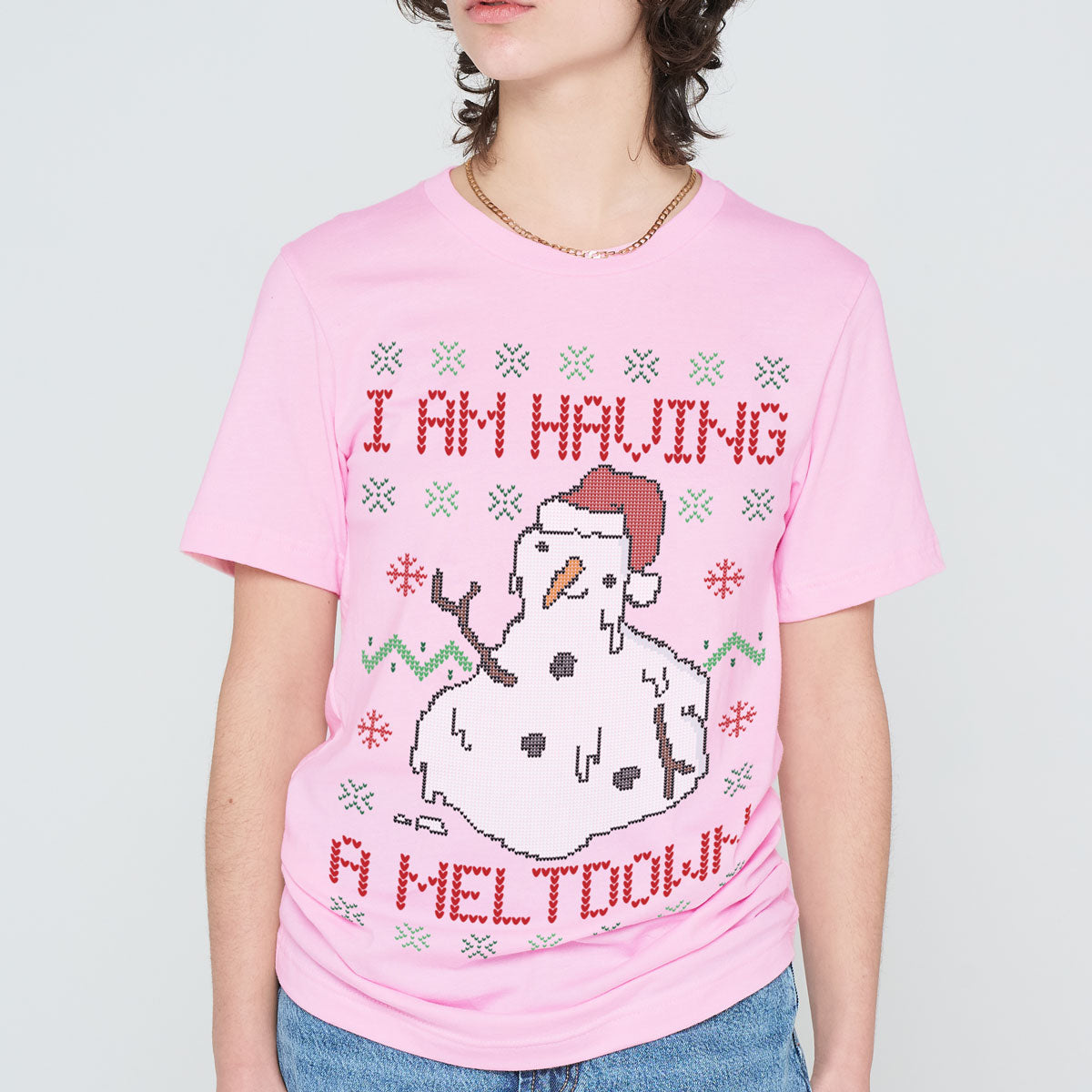 Having A Meltdown Christmas T-Shirt (Unisex)