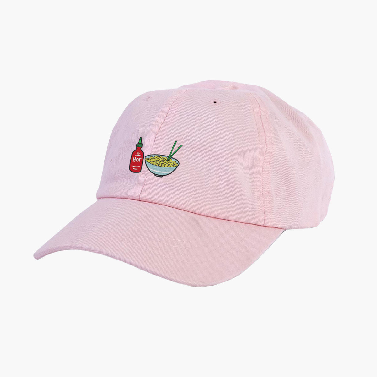 Hot Noodles Embroidered Mom Cap
