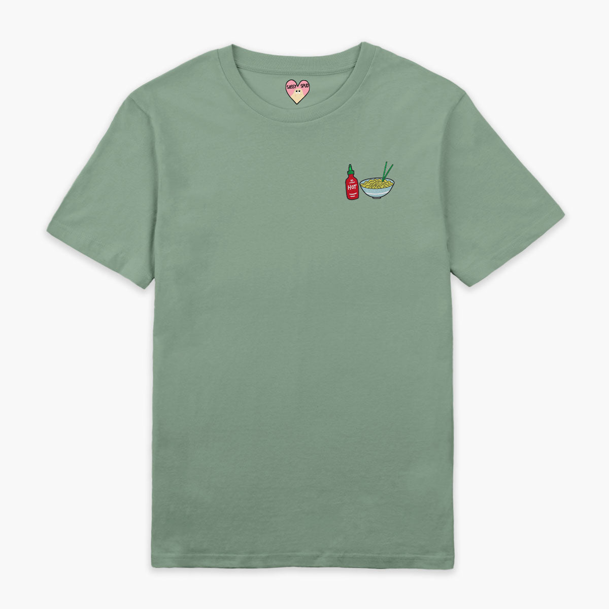 Hot Noodles Embroidered T-Shirt (Unisex)