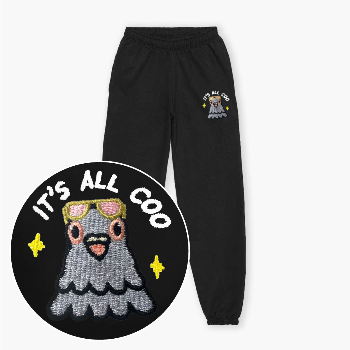 It's All Coo Embroidered Joggers (Unisex)