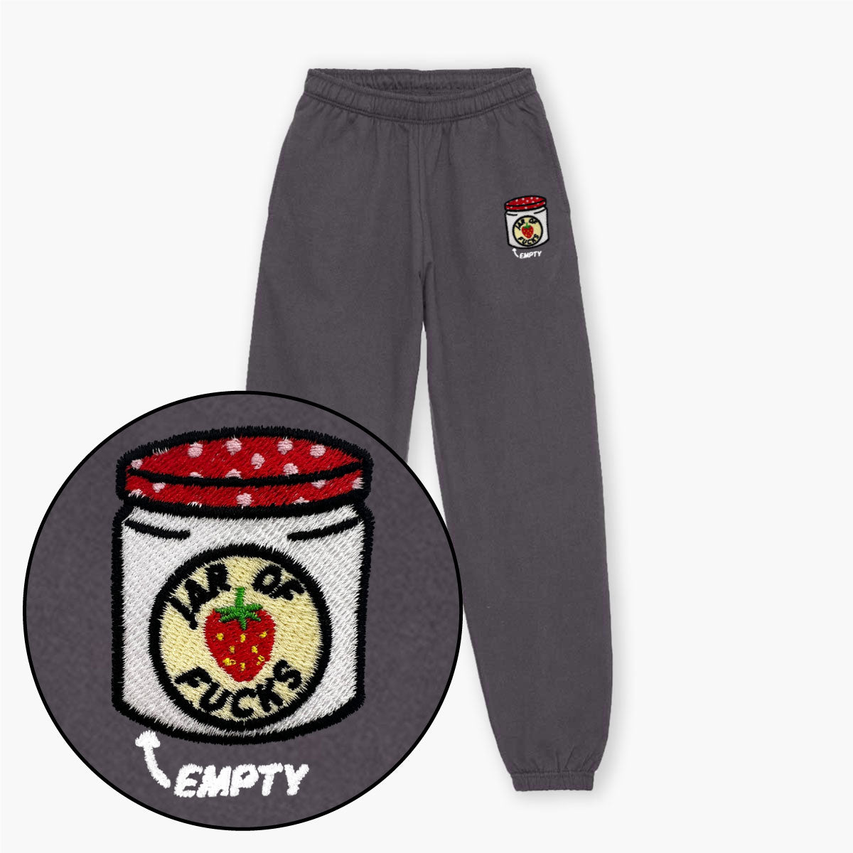 Jam Jar Embroidered Joggers (Unisex)
