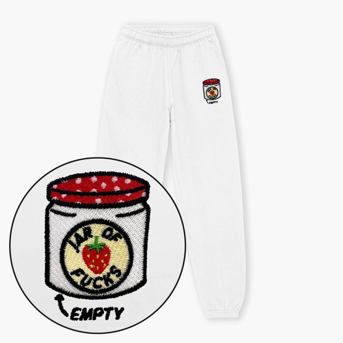 Jam Jar Embroidered Joggers (Unisex)