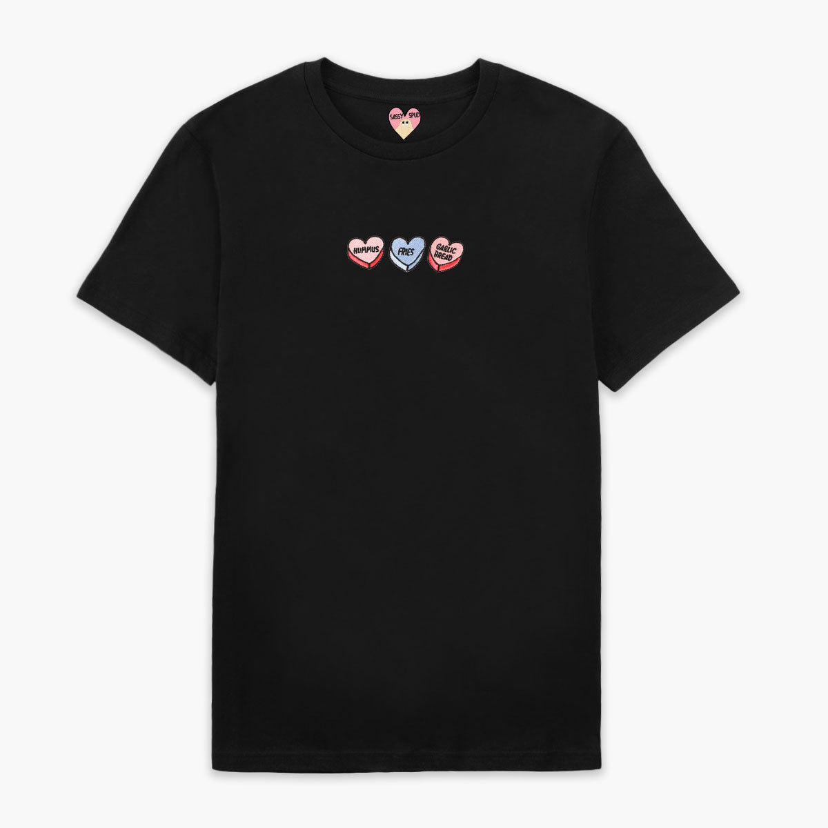 Love Hearts Embroidered T-Shirt (Unisex)