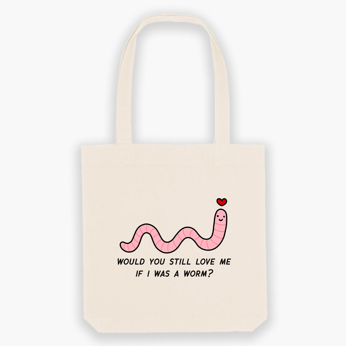 Love Me Worm Tote Bag
