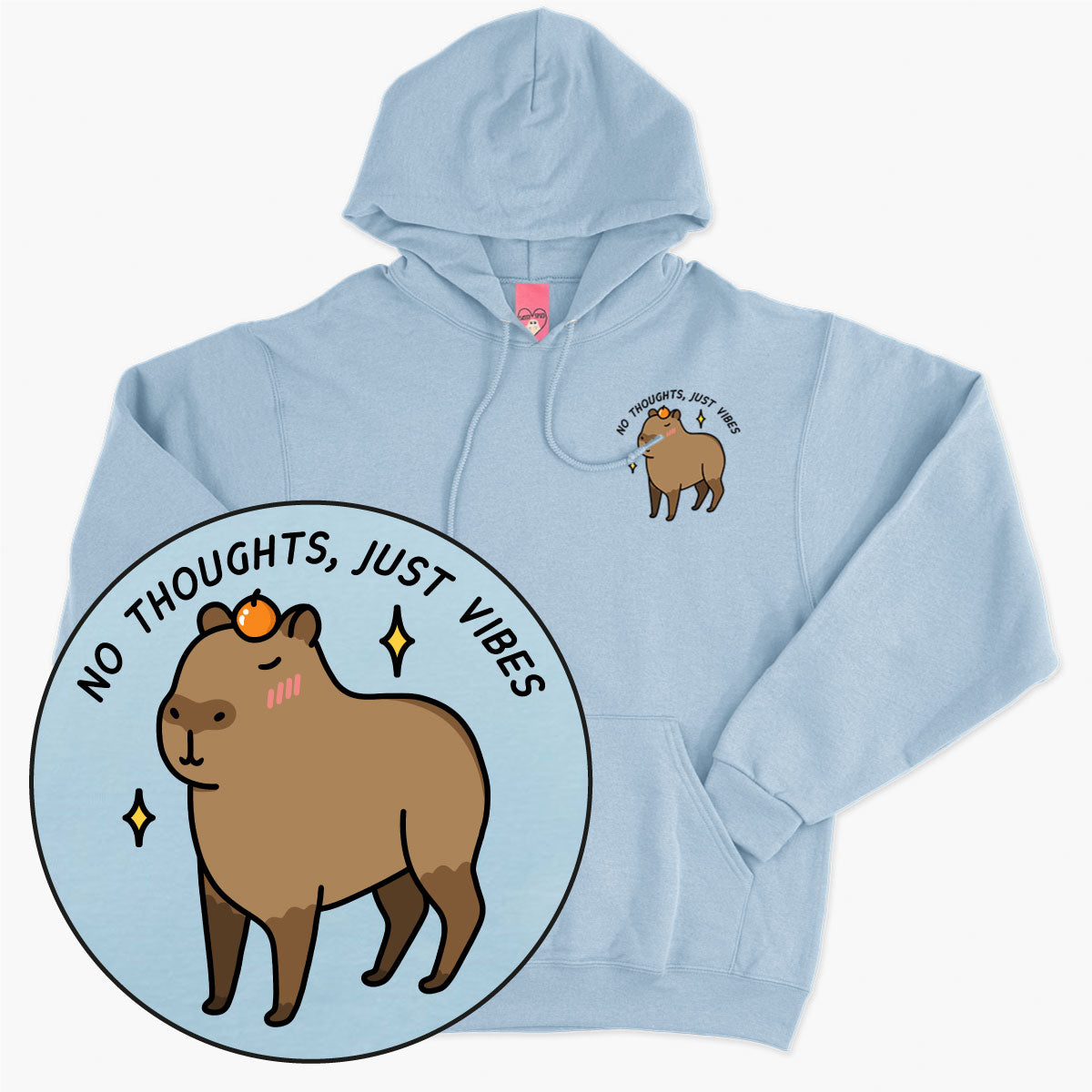 No Thoughts Just Vibes Hoodie (Unisex)