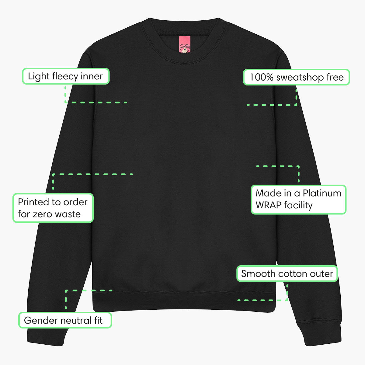 No Thoughts Just Vibes Sweatshirt (Unisex)
