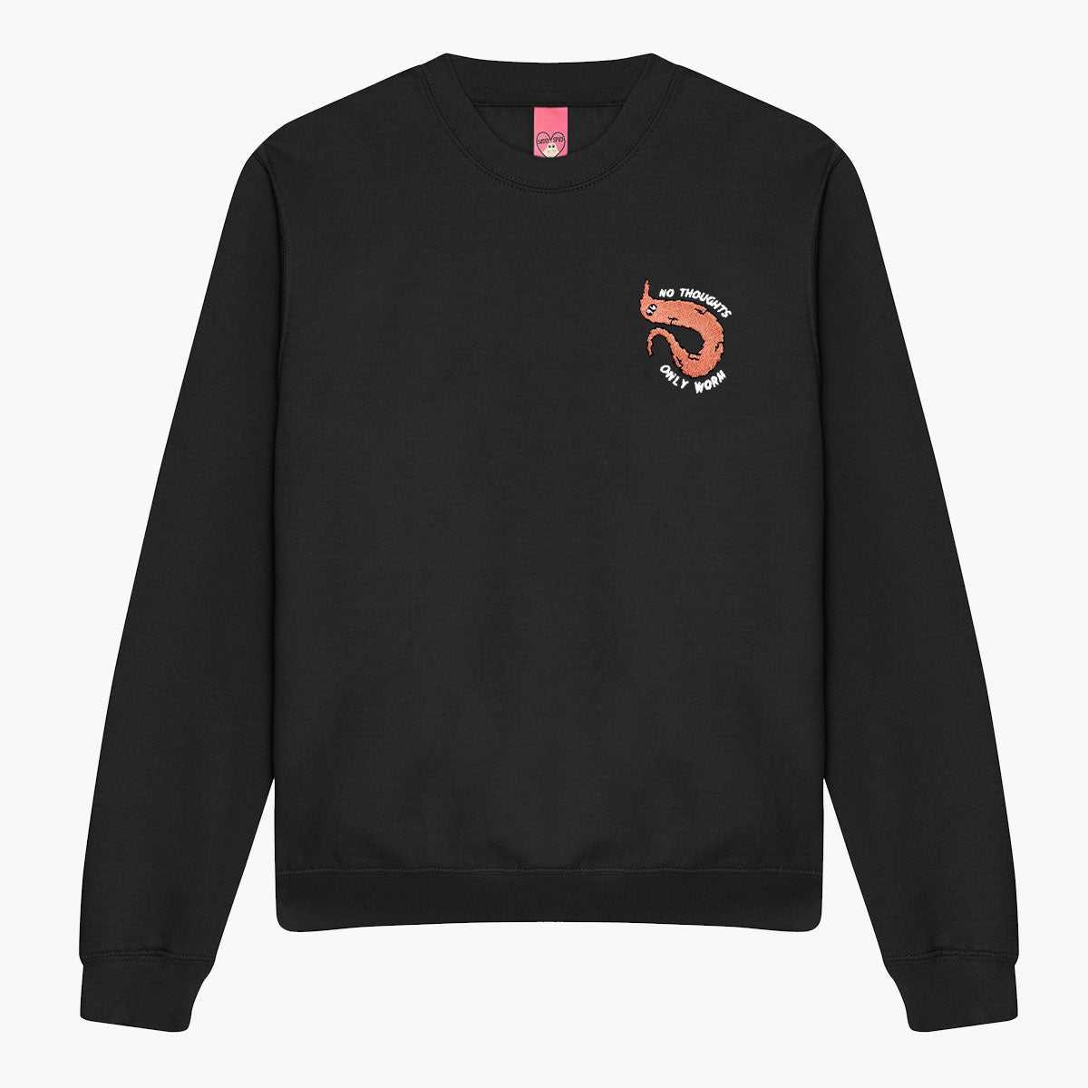 Orange Worm On A String Embroidered Sweatshirt (Unisex)