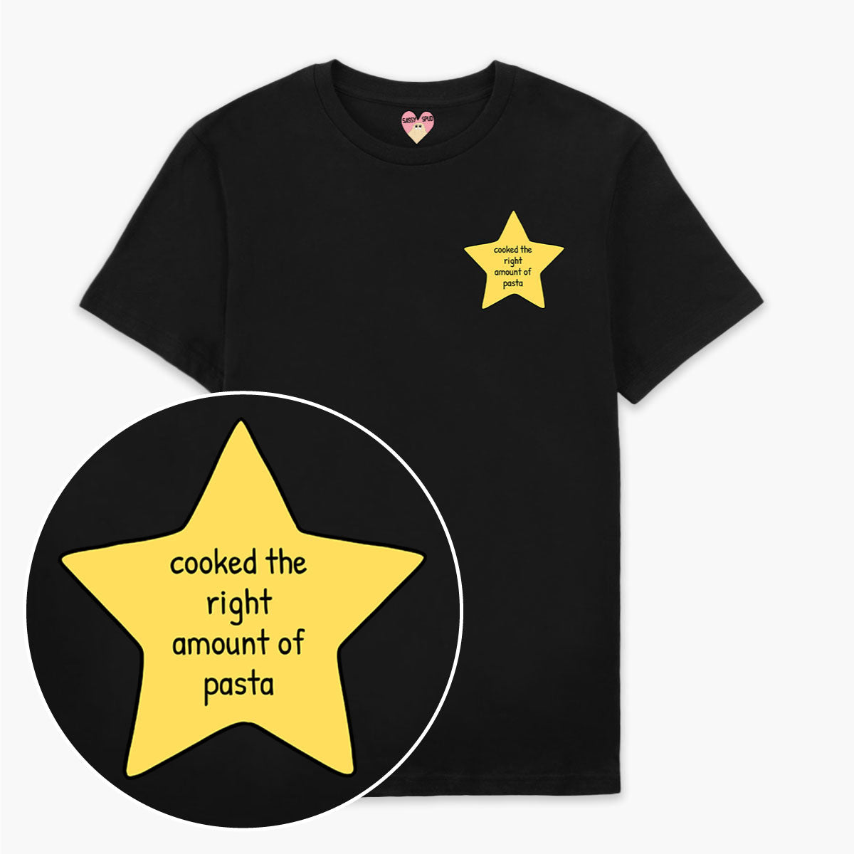 Pasta Gold Star T-Shirt (Unisex)