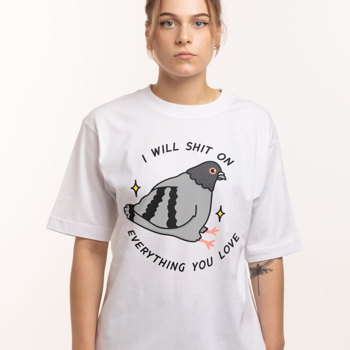 Pigeon Poo Full Print T-Shirt (Unisex)