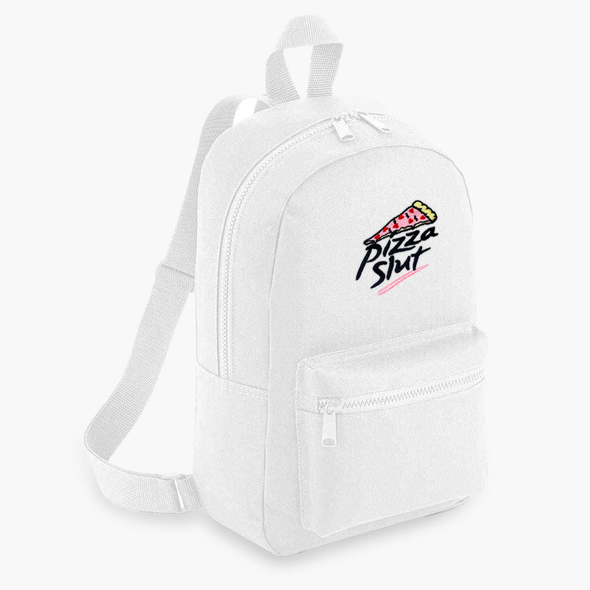 Pizza Slut Embroidered Mini Backpack