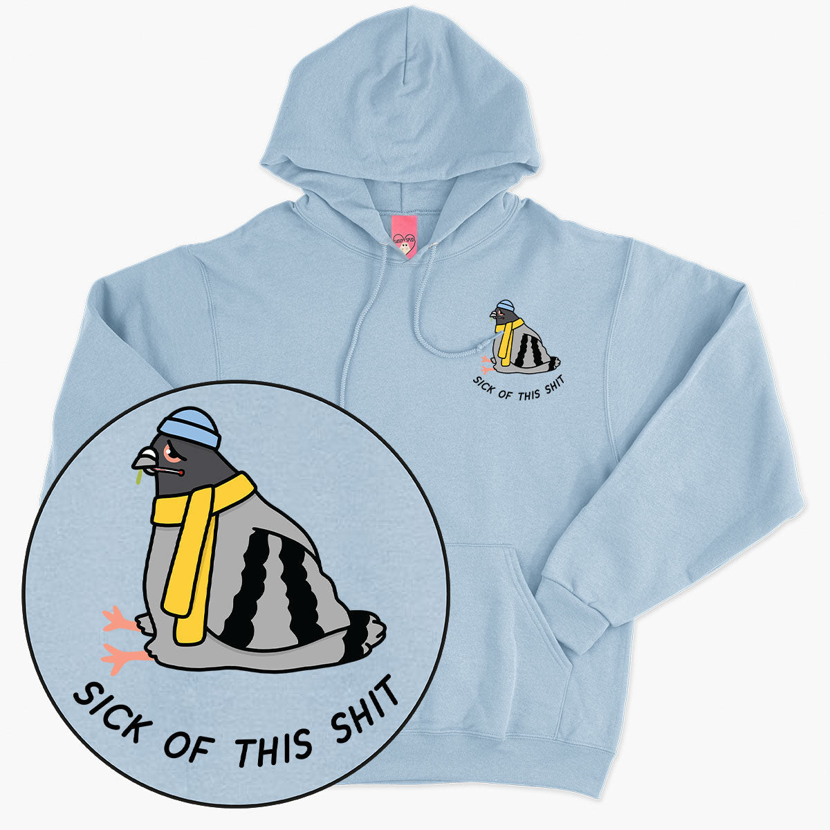 Poorly Pigeon Hoodie (Unisex)
