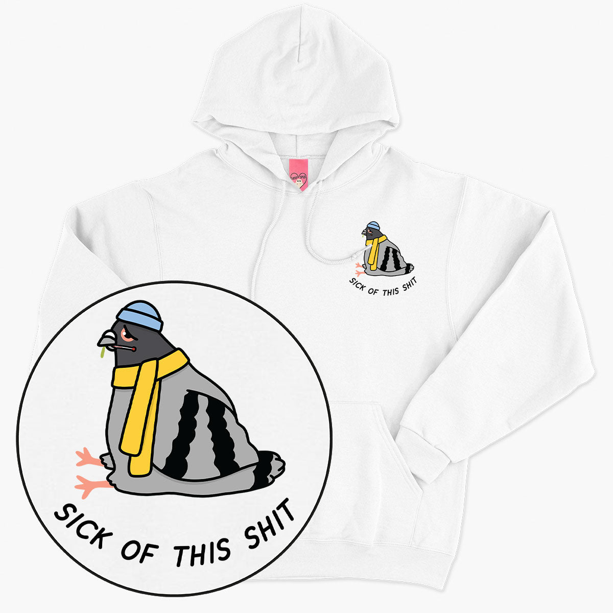 Poorly Pigeon Hoodie (Unisex)