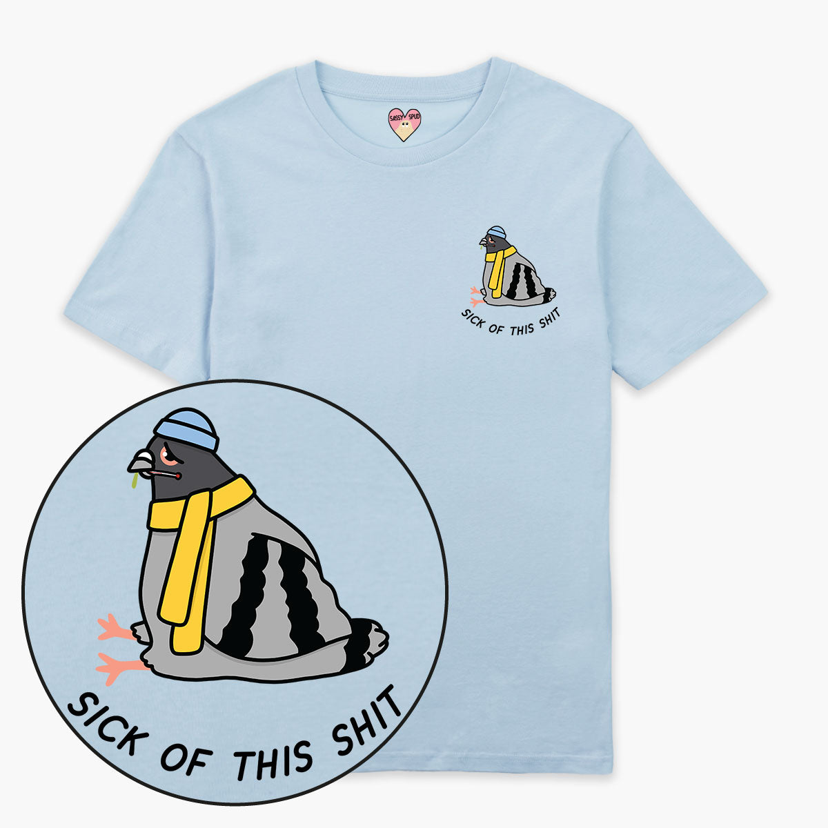 Poorly Pigeon T-Shirt (Unisex)
