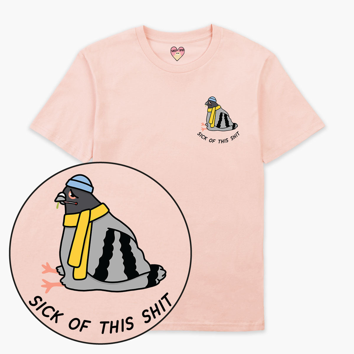 Poorly Pigeon T-Shirt (Unisex)