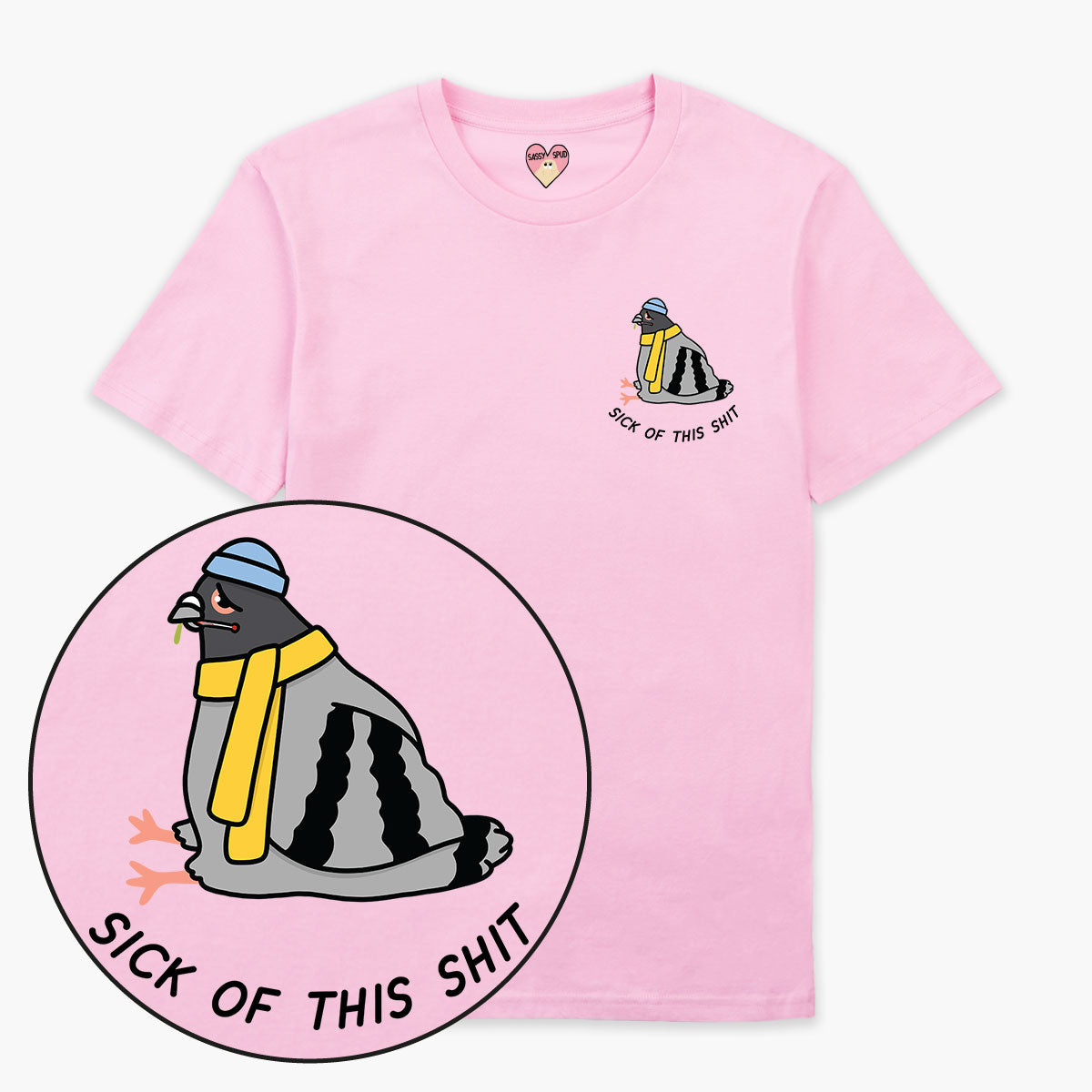 Poorly Pigeon T-Shirt (Unisex)