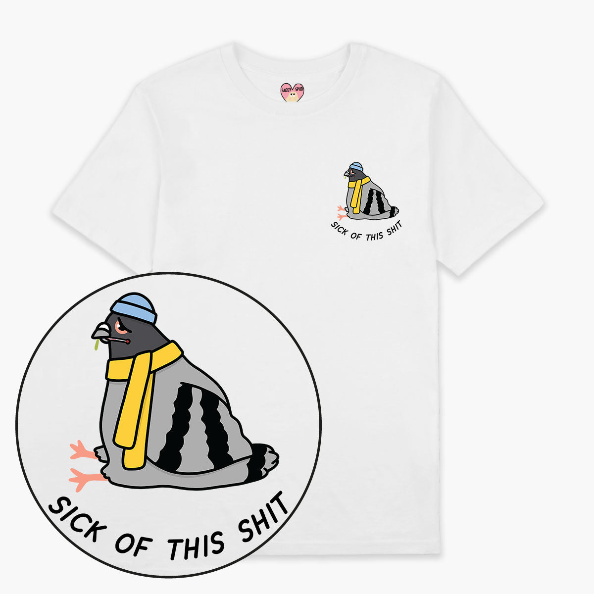 Poorly Pigeon T-Shirt (Unisex)
