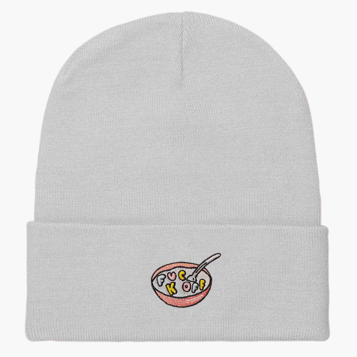 Rude Cereal Embroidered Beanie