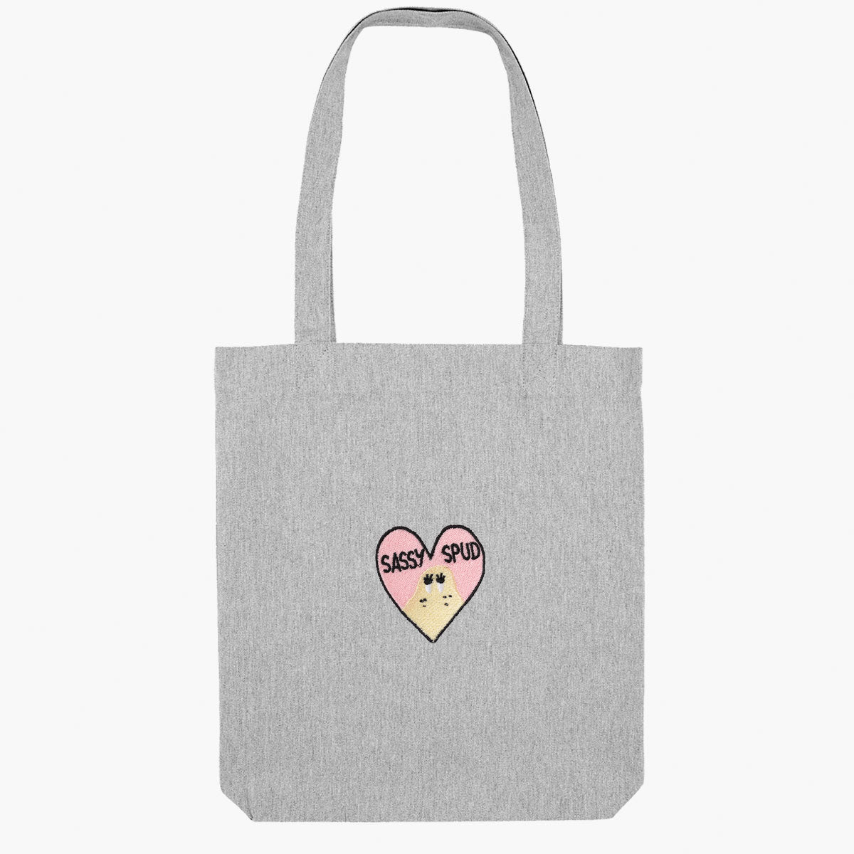 Sassy Spud Embroidered Tote Bag