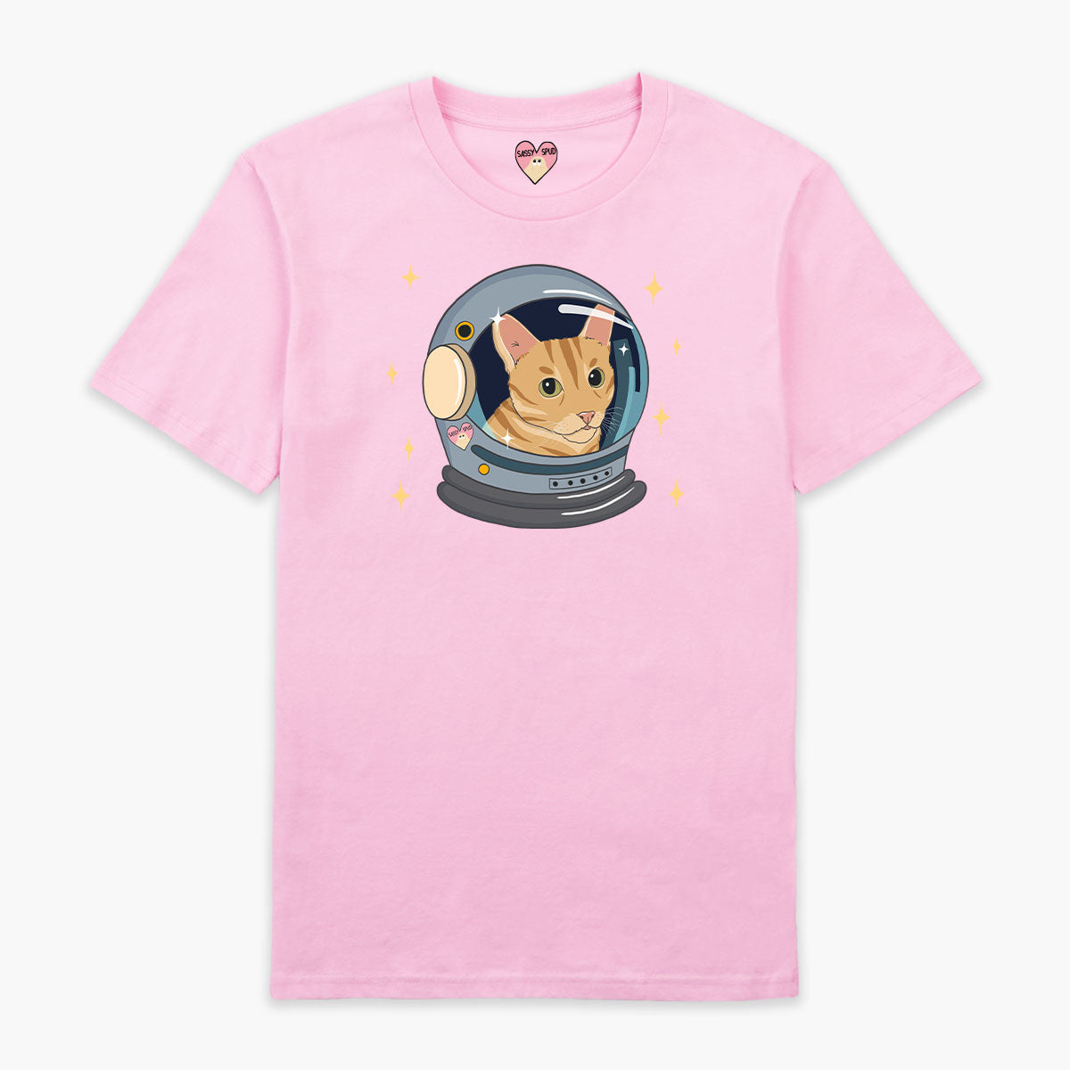 Space Cat Organic Cotton T-Shirt (Unisex )