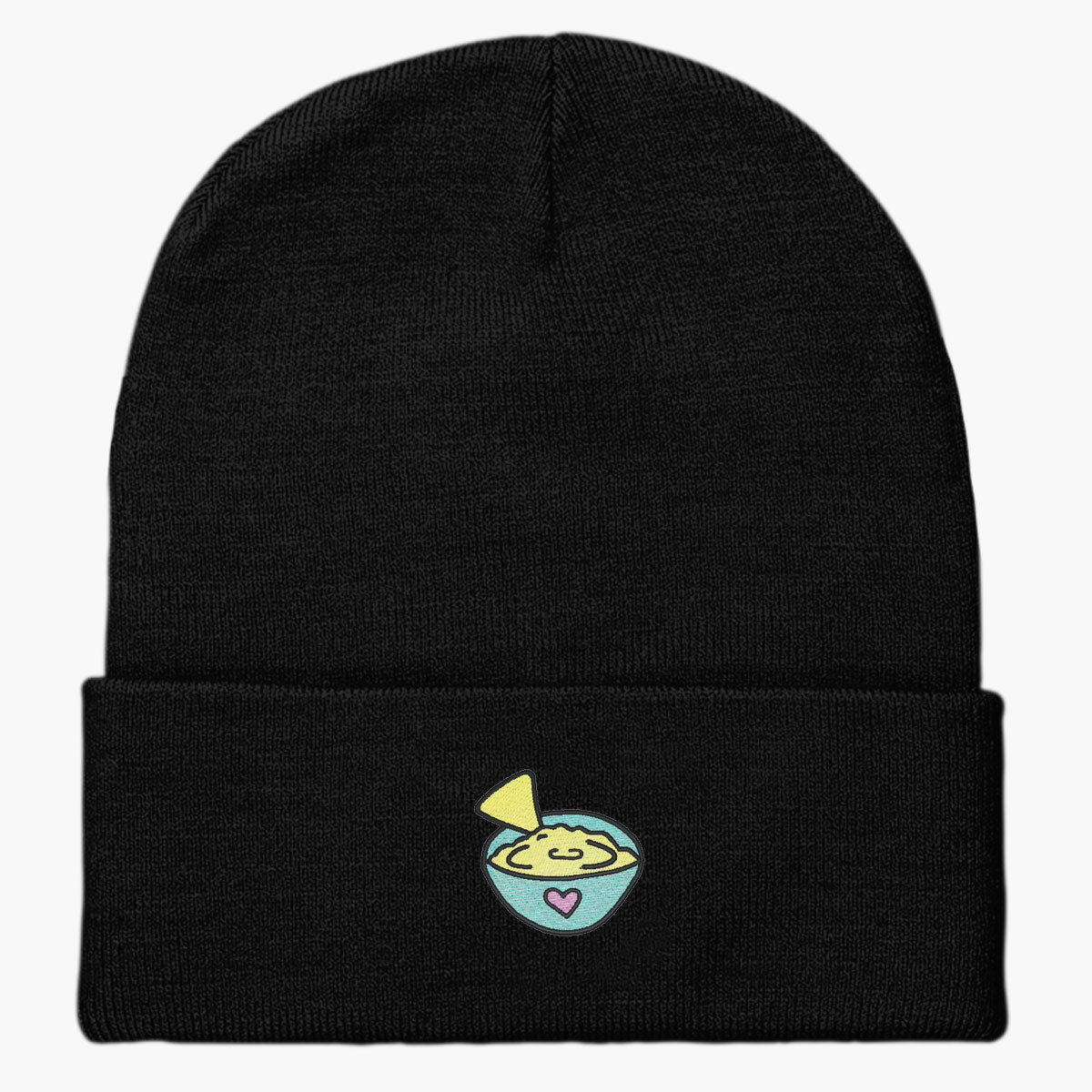 Spread Hummus Not Hate Embroidered Beanie