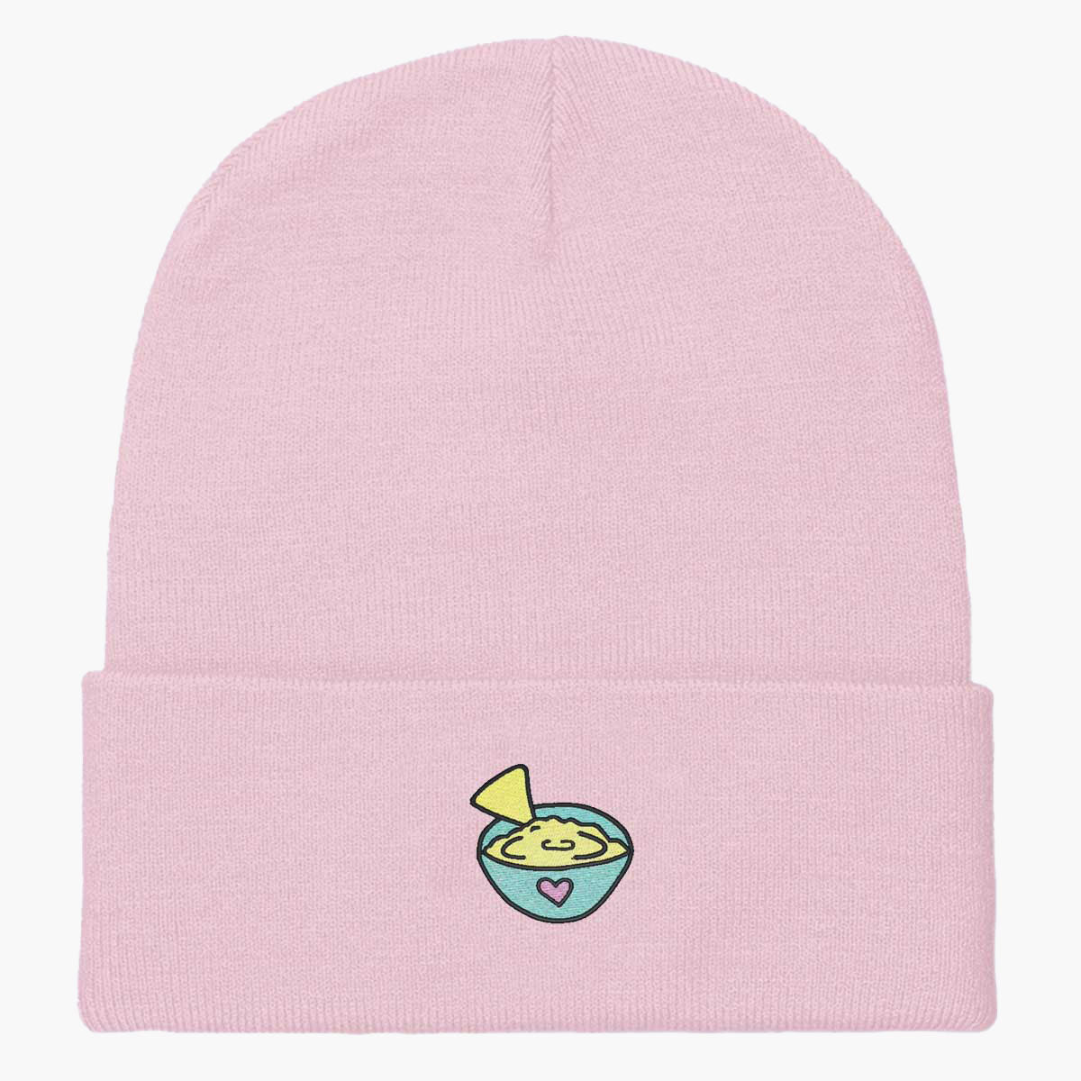 Spread Hummus Not Hate Embroidered Beanie