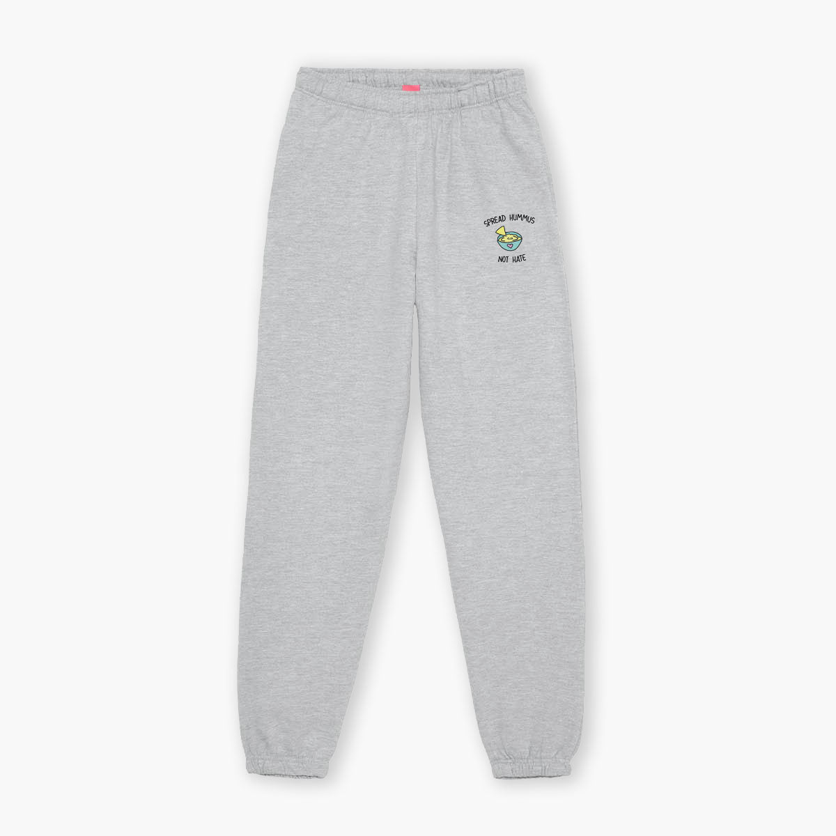 Spread Hummus Not Hate Embroidered Joggers (Unisex)