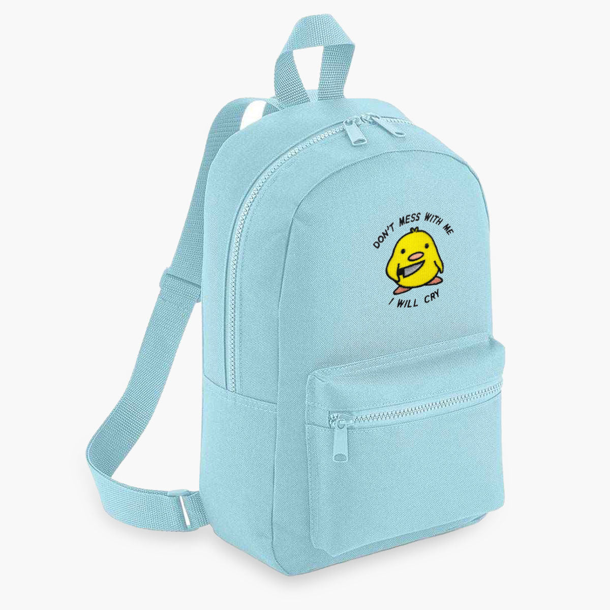 Stabby Chick Embroidered Mini Backpack