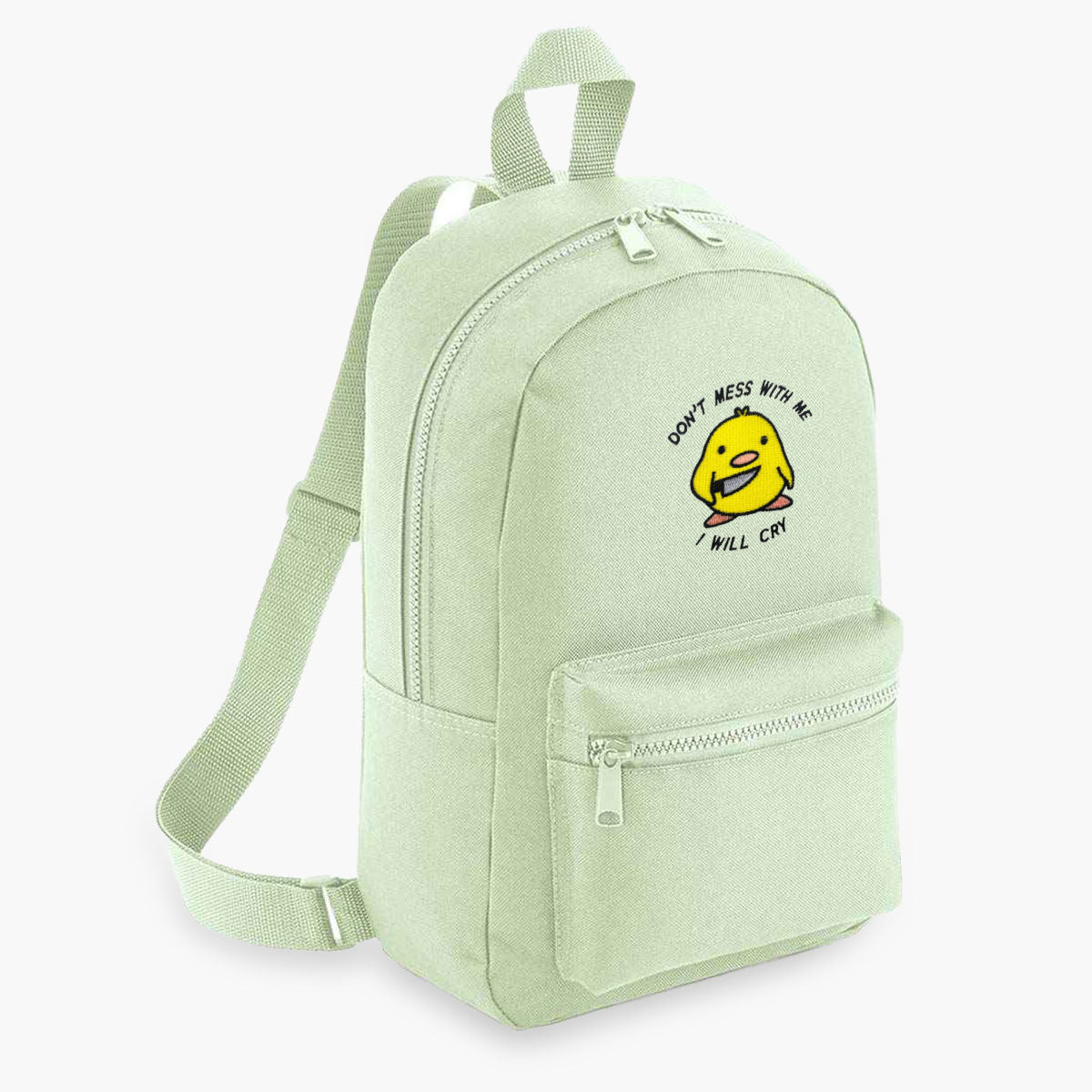 Stabby Chick Embroidered Mini Backpack