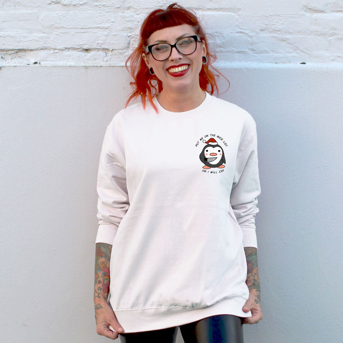Stabby Penguin Christmas Jumper (Unisex)