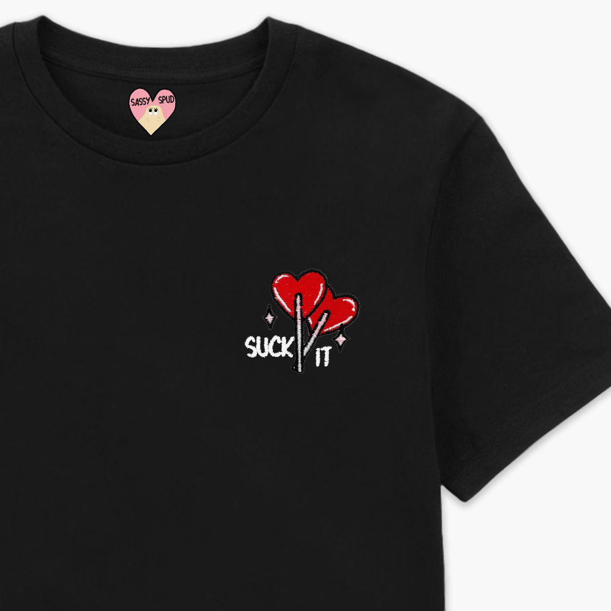 Suck It Lollipop Embroidered T-Shirt (Unisex)